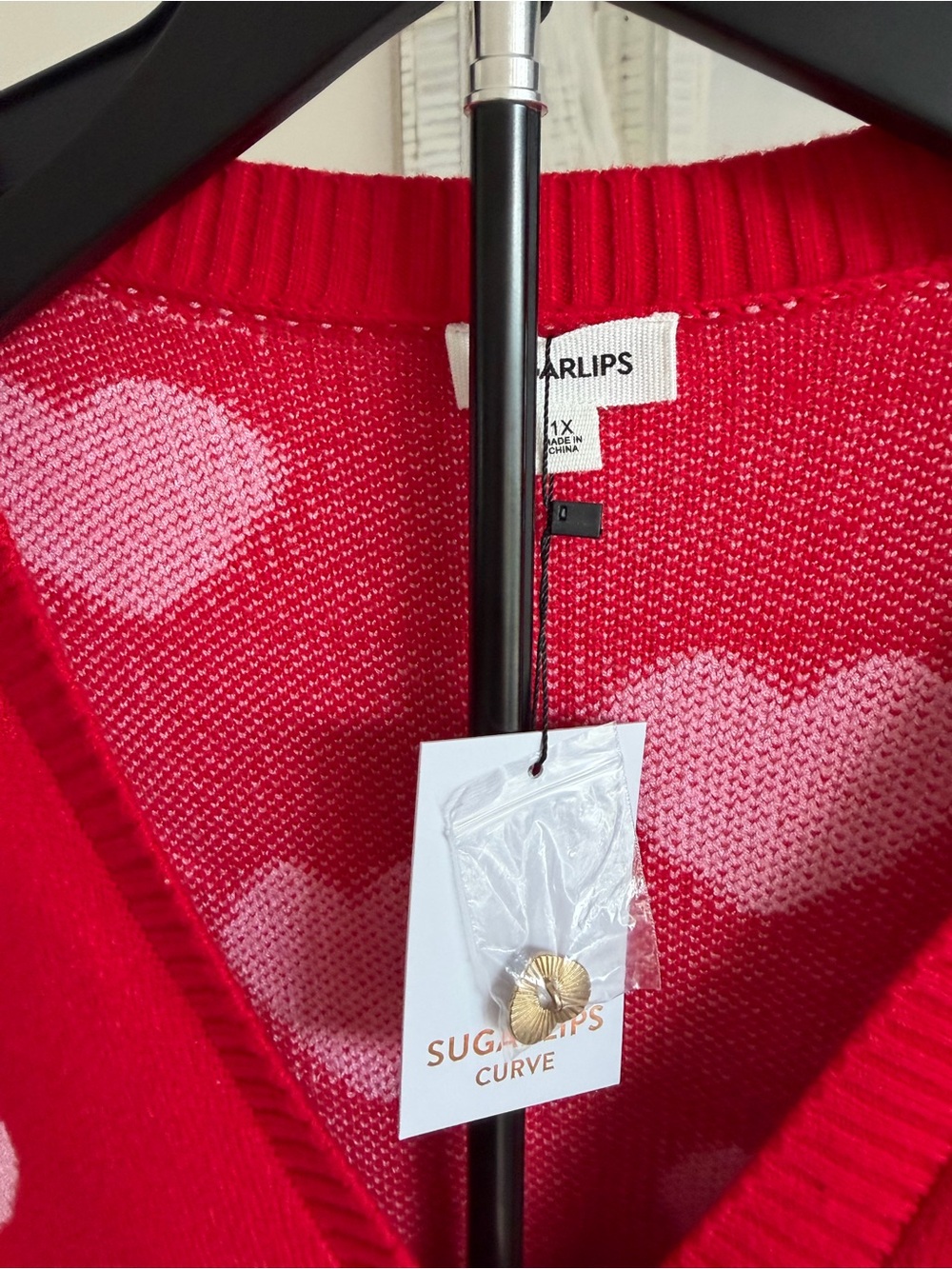 Sugarlips button-up heart cardigan - Picture 2 of 6